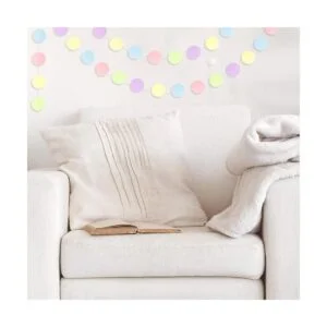 Guirnalda de papel con puntos circulares 5 piezas_6