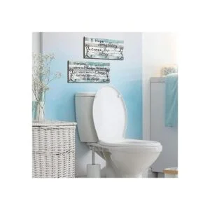 2 piezas divertidas de decoración de baño letrero de_2