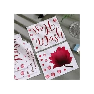 Juego de calcomanías de pared para baño cepillo de_7