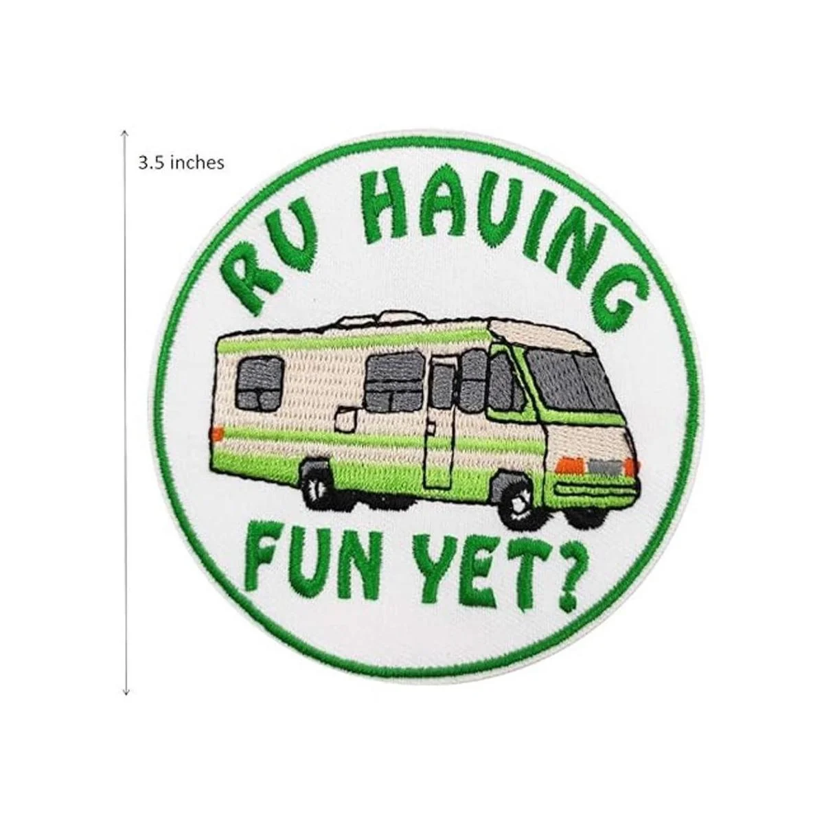 RV Having Fun Todavía bordado plancha en parche Van_2