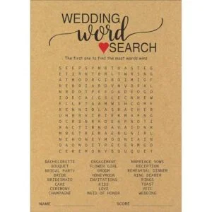 He Said She Said y Wedding Word Search Juegos de ducha_3