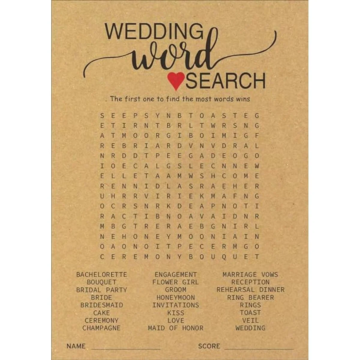 He Said She Said y Wedding Word Search Juegos de ducha_3
