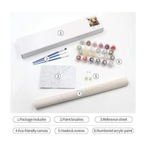 Petrala Kits de pintura por números para adultos pintura_7