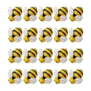 SQXBK Tiny Bees 20 piezas de 0.748 x 0.748 x 0.315 in_1