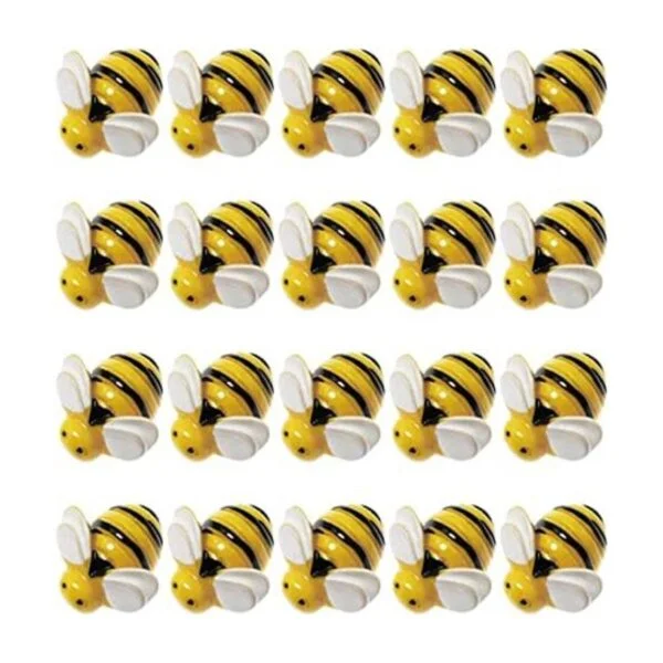 SQXBK Tiny Bees 20 piezas de 0.748 x 0.748 x 0.315 in_1