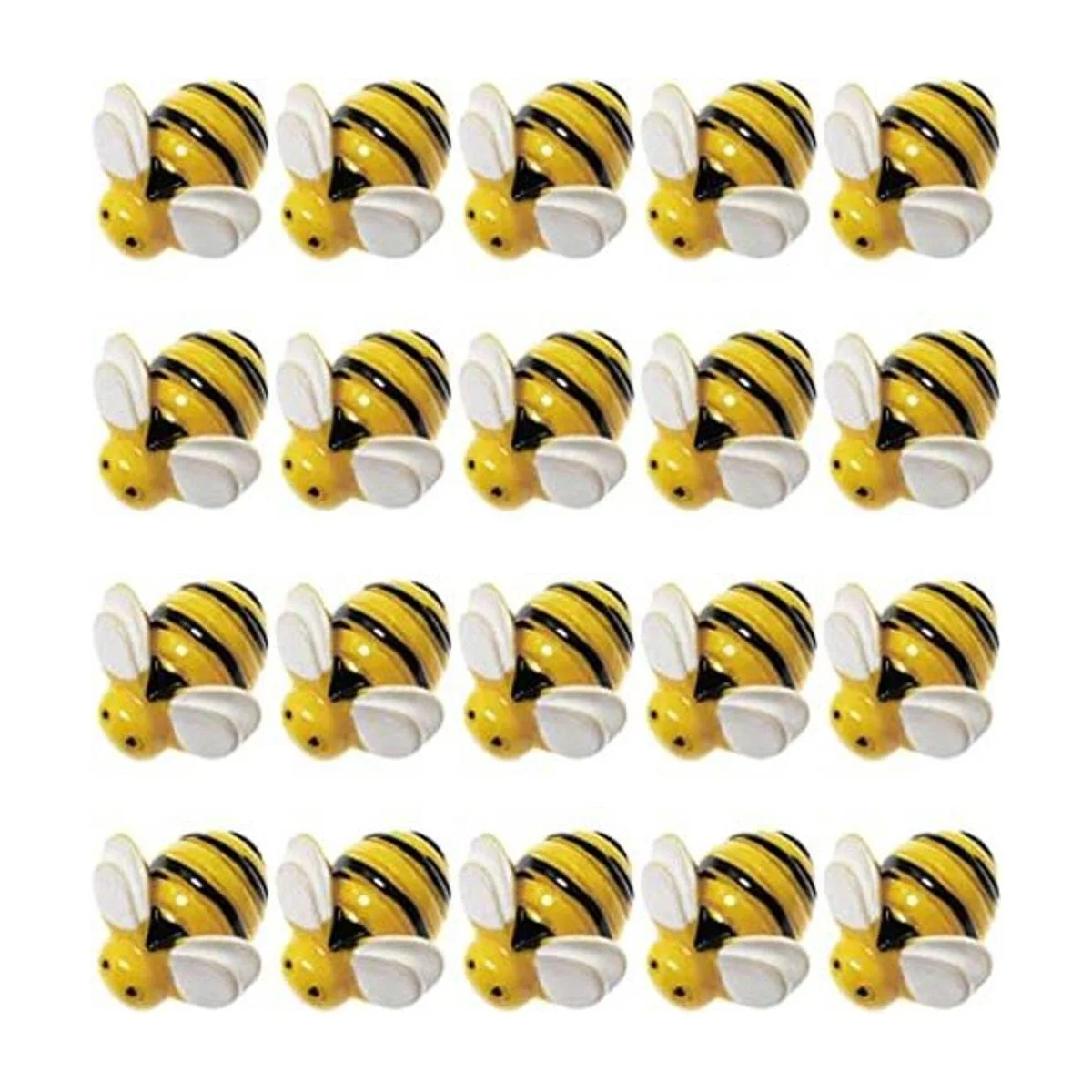 SQXBK Tiny Bees 20 piezas de 0.748 x 0.748 x 0.315 in_1