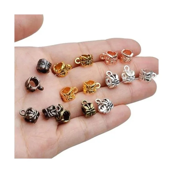 80pcs Antiguo Tibetano Fianza Perlas Tubo Espaciador_7