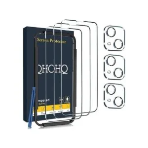 QHOHQ Paquete de 3 protectores de pantalla para iPhone_1