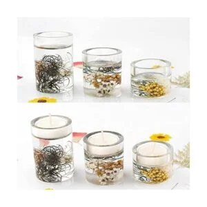 3 piezas de candelita titular de vela votiva molde de_4