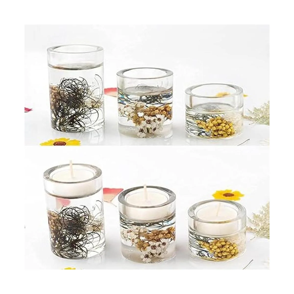 3 piezas de candelita titular de vela votiva molde de_4