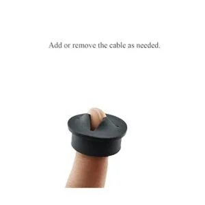 HAHIYO 4 unidades de 1 pulgada 0.984 in negro de goma_4