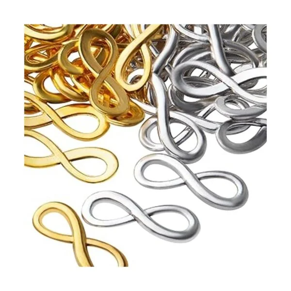 100pcs Infinito Símbolo Encantos Colgantes Aleación_4