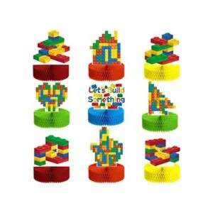 9 piezas de bloques de construcción suministros de fiesta_1