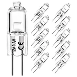 Bombillas halógenas G4 de 10 W 12 V T3 JC tipo 2 pines de_1