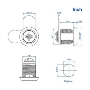 WOOCH Cerradura de leva para gabinete 58 pulgadas_4