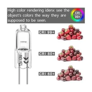 Bombillas halógenas G4 de 10 W 12 V T3 JC tipo 2 pines de_3