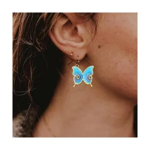 20 piezas de mariposa abierta bisel colgante resina moldes_6