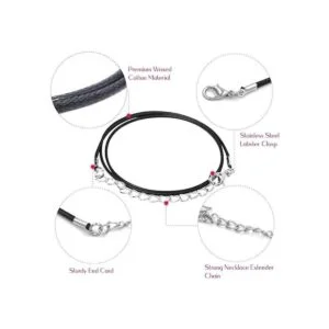 Selizo 100 piezas de cordón para collar para hacer joyas_4