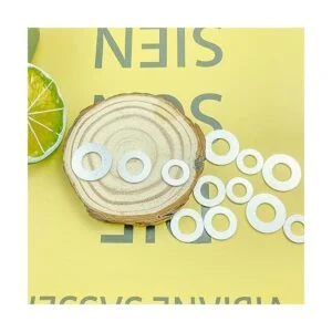 Mulutoo Juego de 150 arandelas redondas plateadas con_7