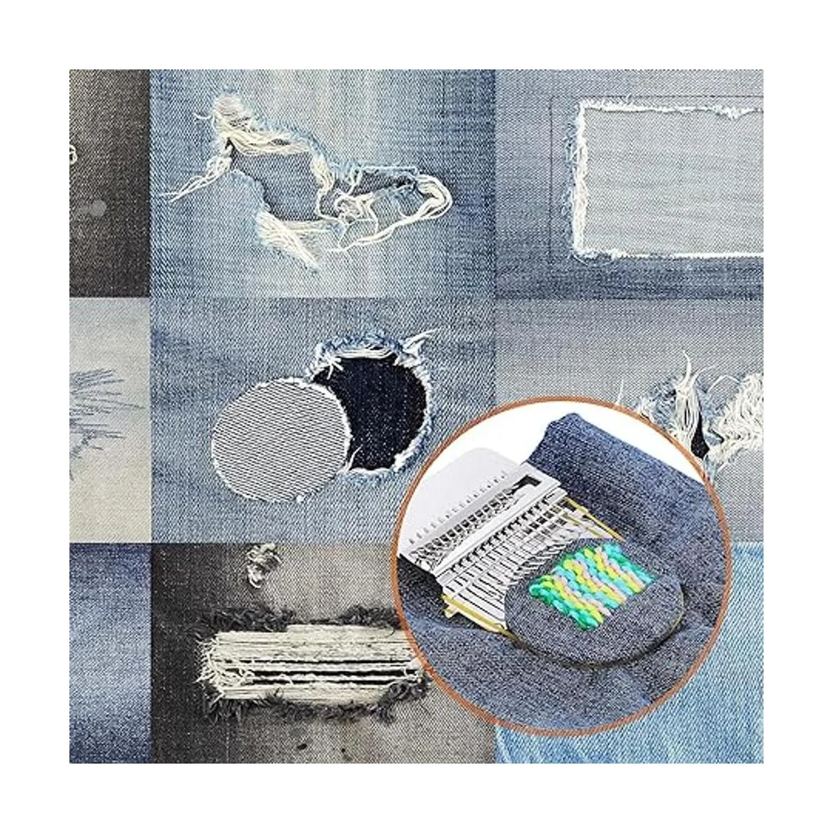 Darning Mini máquina de telar de 14 ganchos telar de_7