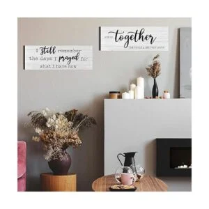 Letrero de madera rústica con texto en inglés I Still_5