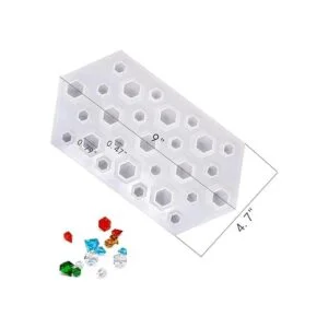 DDlife 2 moldes de silicona con gemas de diamante 3D_2