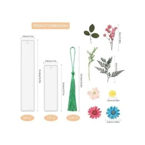 Juego de 20 moldes de resina de marcapáginas 10 moldes de_2