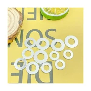 Mulutoo Juego de 150 arandelas redondas plateadas con_6