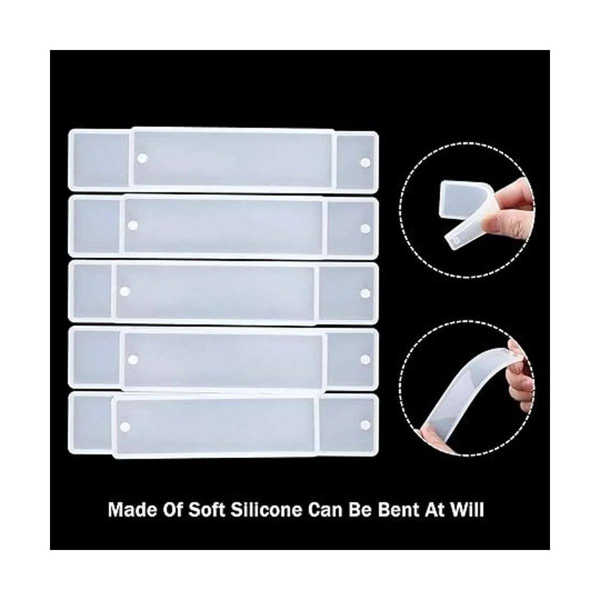 Juego de 20 moldes de resina de marcapáginas 10 moldes de_3