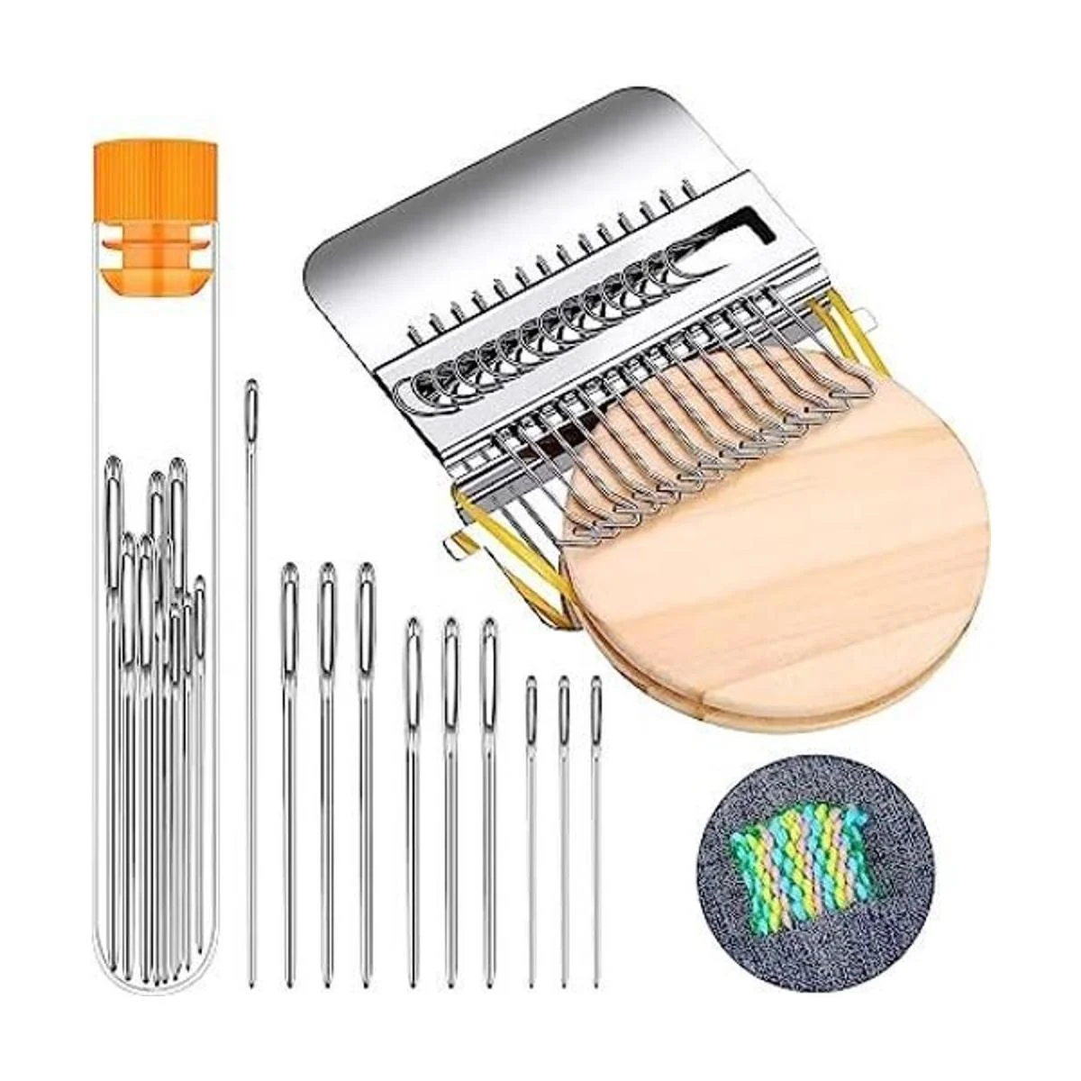 Darning Mini máquina de telar de 14 ganchos telar de_1