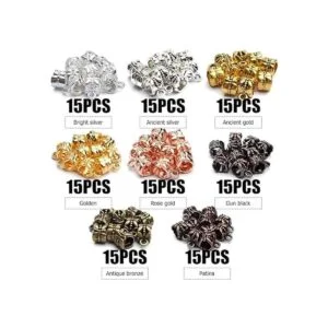 80pcs Antiguo Tibetano Fianza Perlas Tubo Espaciador_2