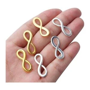 100pcs Infinito Símbolo Encantos Colgantes Aleación_7