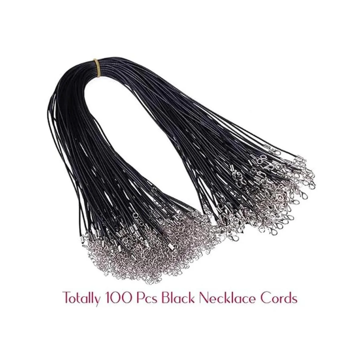 Selizo 100 piezas de cordón para collar para hacer joyas_2