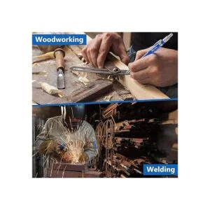 Hiboom Lápiz soldador de rayas plateadas con repuestos_6