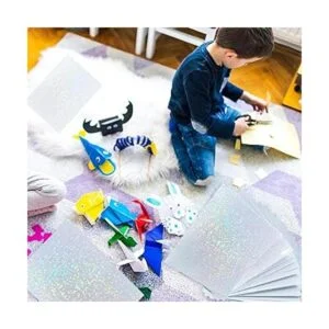 20 hojas de laminación holográfica transparente de_5