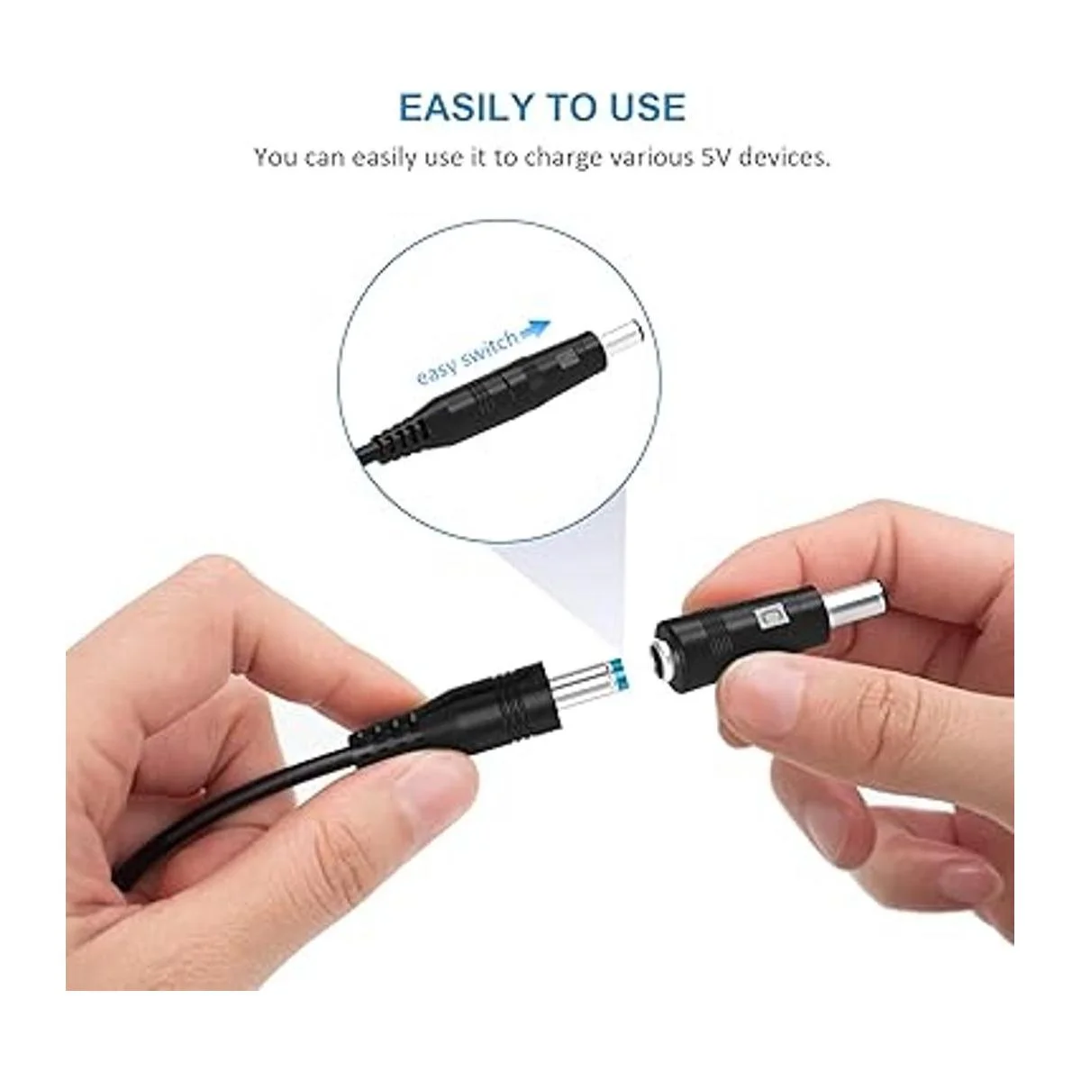 POWSEED Cable de alimentación universal de 5 V cable de_6