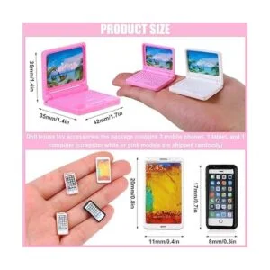 Haomian Juego de 5 piezas para casa de muñecas Mini_2