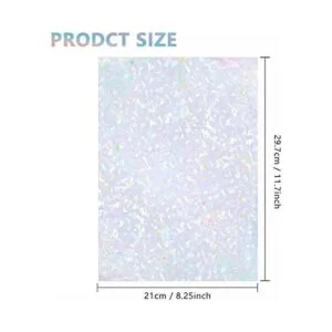 20 hojas de laminación holográfica transparente de_2