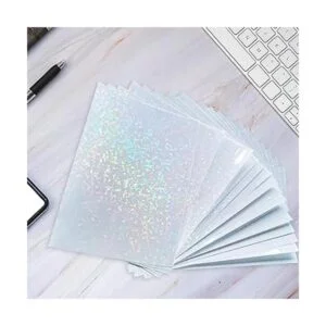 20 hojas de laminación holográfica transparente de_4