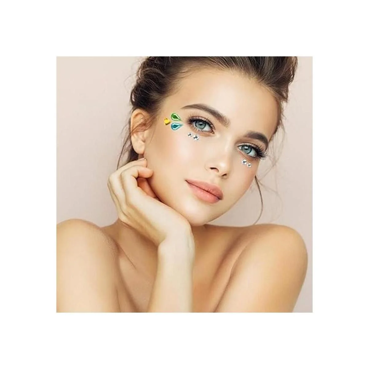 Más de 1200 calcomanías de gemas autoadhesivas 14 hojas_4