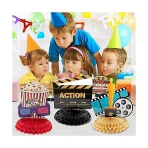 OSNIE 12 piezas de centro de mesa con temática de noche de_5