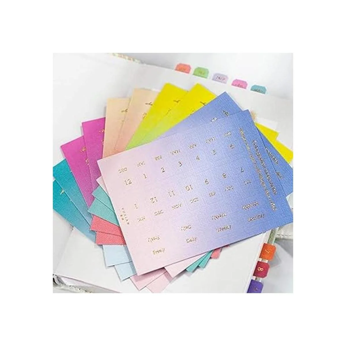 Dreamty 10 hojas autoadhesivas pestañas degradado color_3