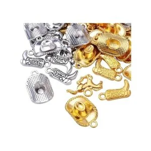 60pcs 3 estilos Western Cowboy Charms de aleación tibetana_4