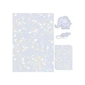 20 hojas de laminación holográfica transparente de_1