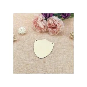Escudo de madera recortada DIY Artesanía en forma de_4
