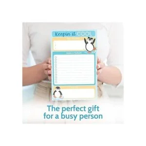 Bloc de notas con lista de tareas de pinginos 50 hojas_6