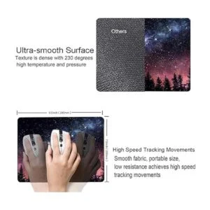 Hokafenle Alfombrilla cuadrada para mouse de galaxia_3
