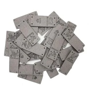 50 etiquetas de piel sintética hechas a mano con botones_6