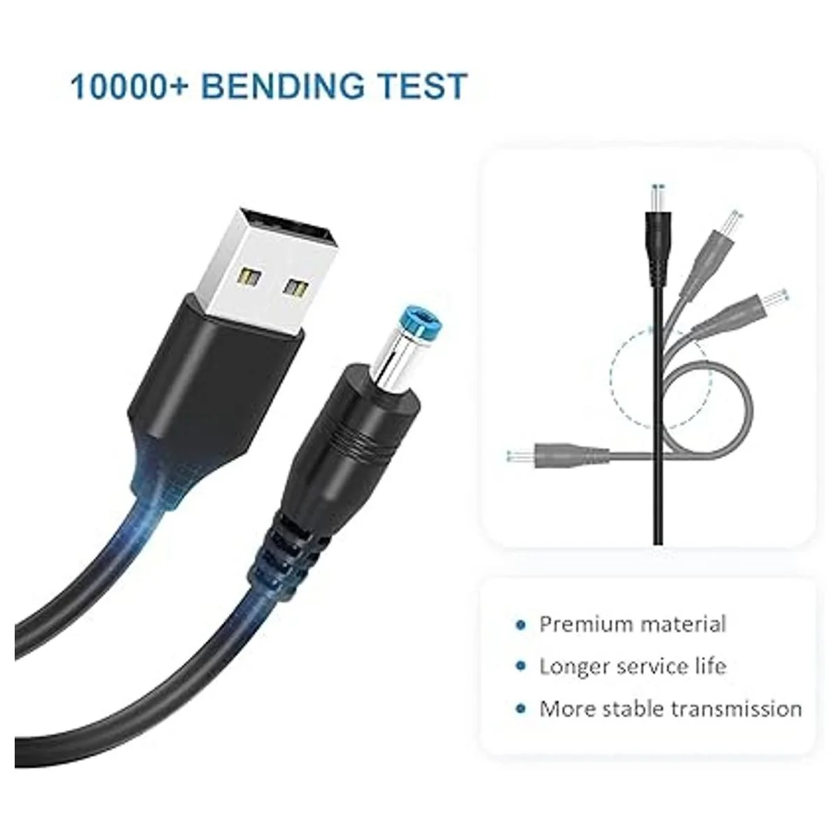 POWSEED Cable de alimentación universal de 5 V cable de_5