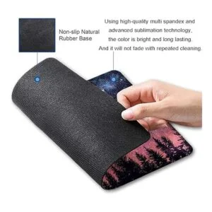 Hokafenle Alfombrilla cuadrada para mouse de galaxia_2